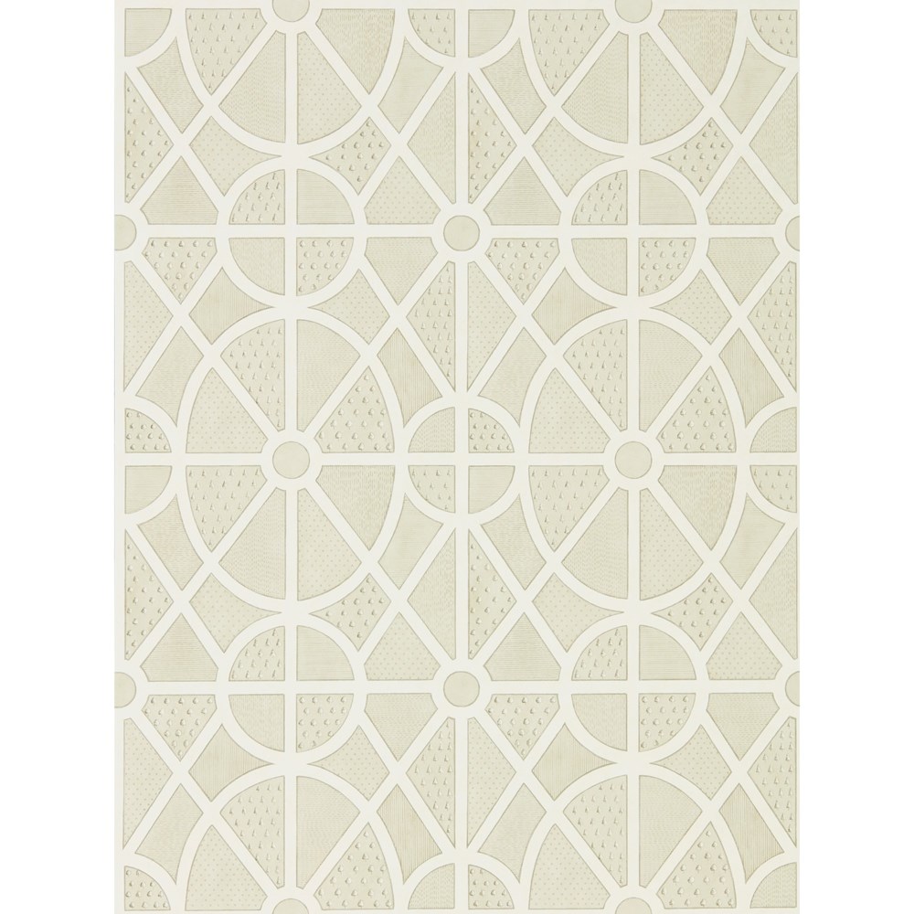 Garden Plan Wallpaper 216318 by Sanderson in Chalk White